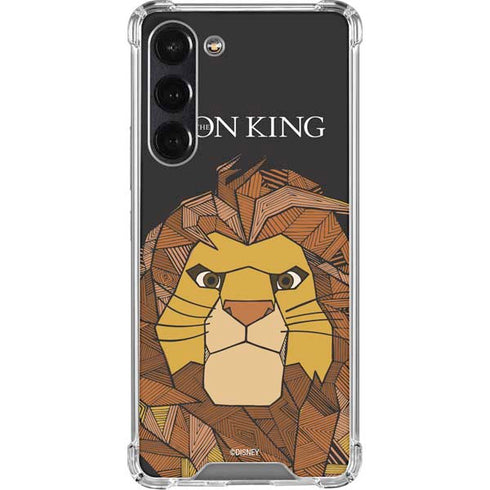 Disney The Lion King Mosaic Simba Art Galaxy S24 FE Clear Case